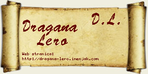 Dragana Lero vizit kartica